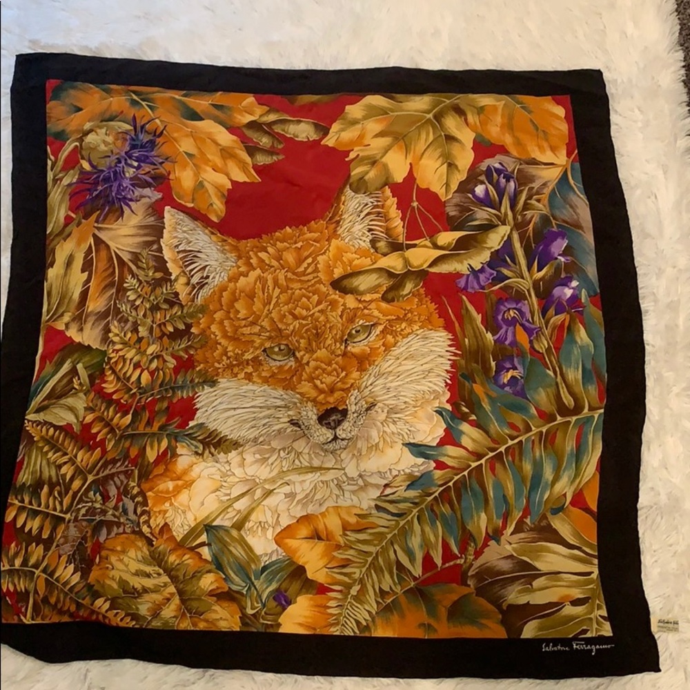 Authentic Ferragamo Chiffon scarf.